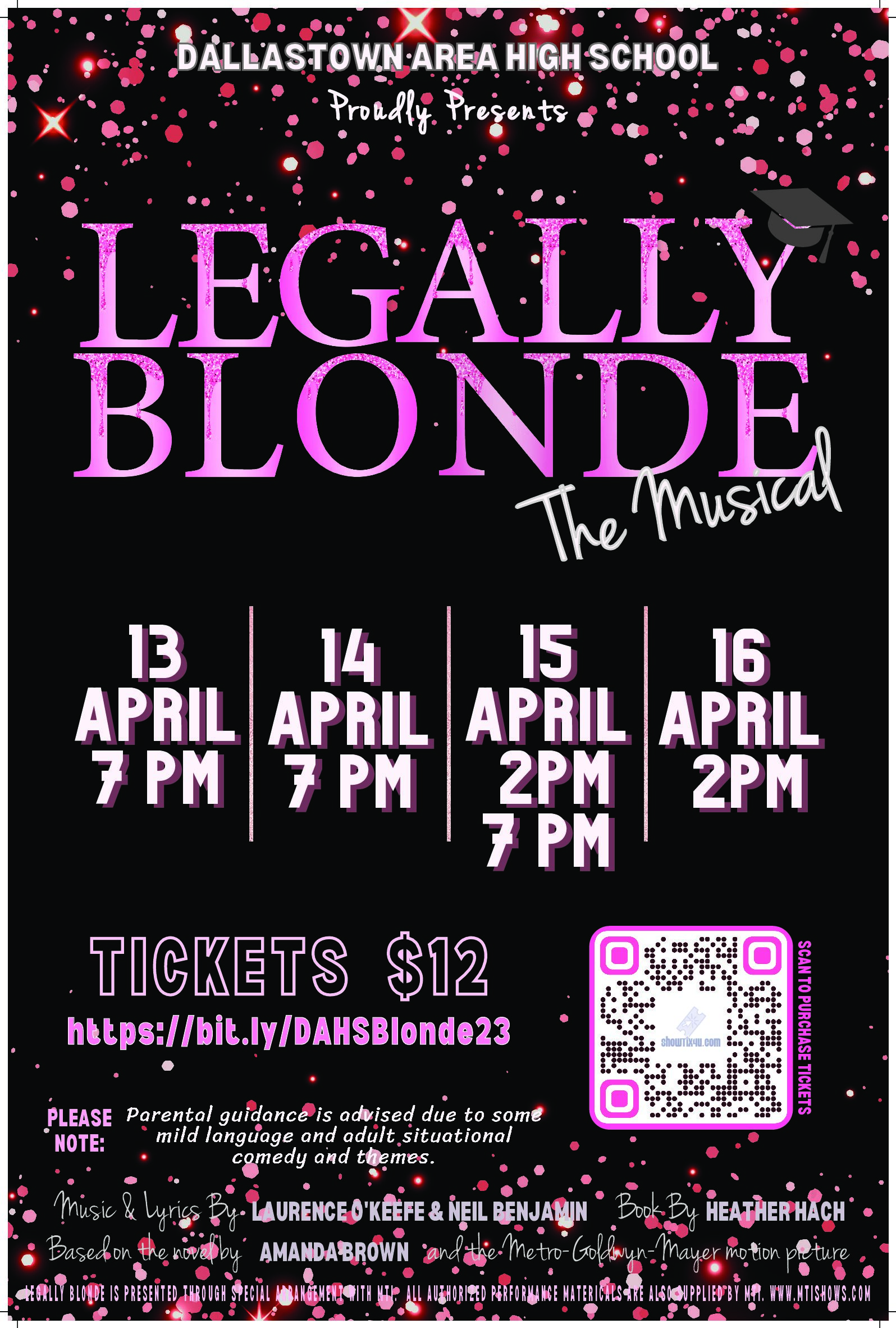 DAHS Legally Blonde Poster 2023